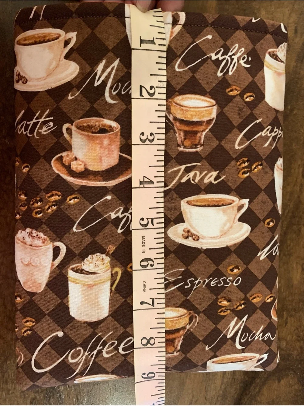 Book Sleeve: Coffee Themed Design